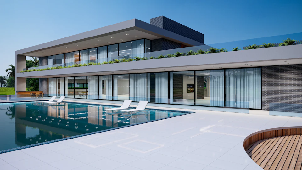 Contemporary villa with swimming pool